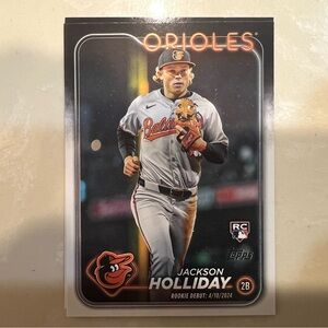 2024 Topps Update Jackson Holliday Rookie RC Debut #US97 Orioles